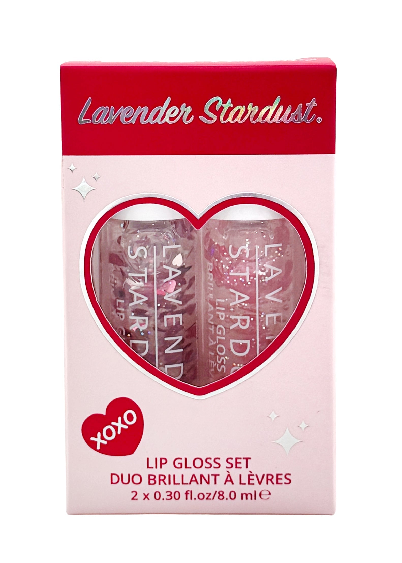  Sweetheart Glitter Lip Gloss 2PC Box Set