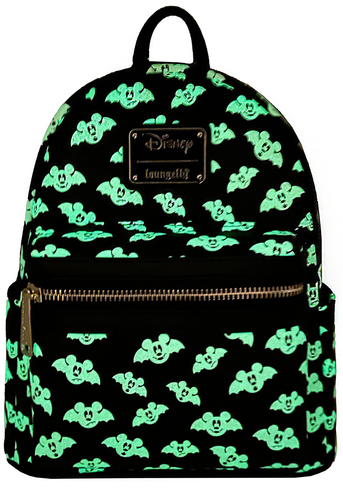 LOUNGEFLY X LASR Exclusive Disney Totally Batty Mickey Bat AOP Mini Backpack