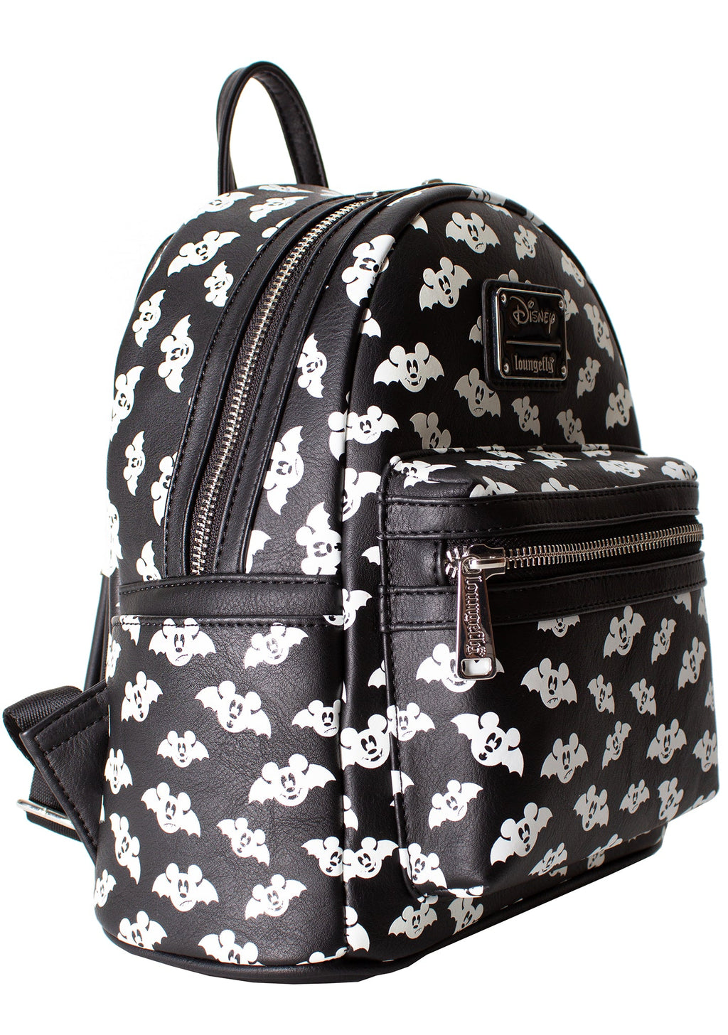 LOUNGEFLY X LASR Exclusive Disney Totally Batty Mickey Bat AOP Mini Backpack