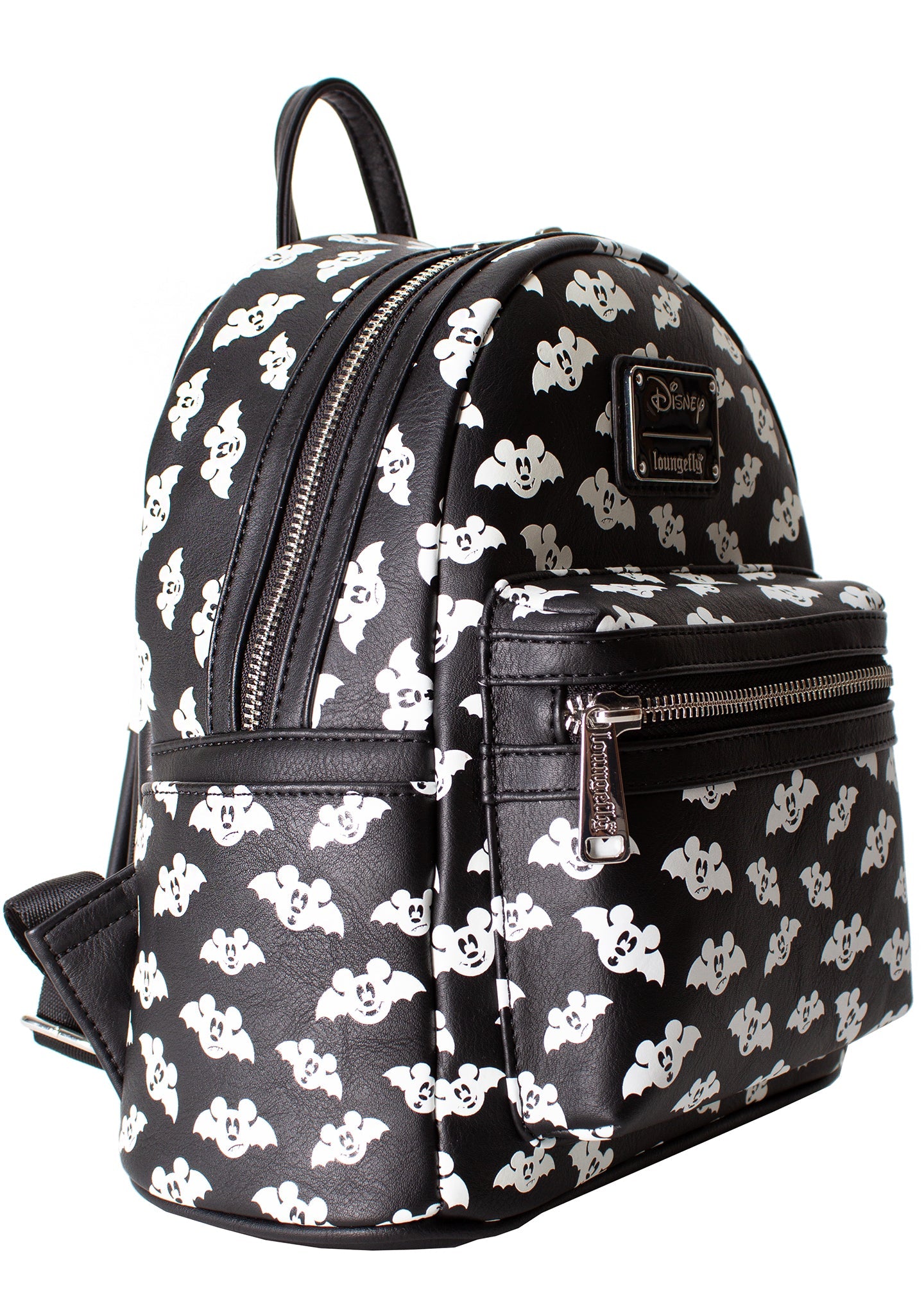LOUNGEFLY X LASR Exclusive Disney Totally Batty Mickey Bat AOP Mini Backpack