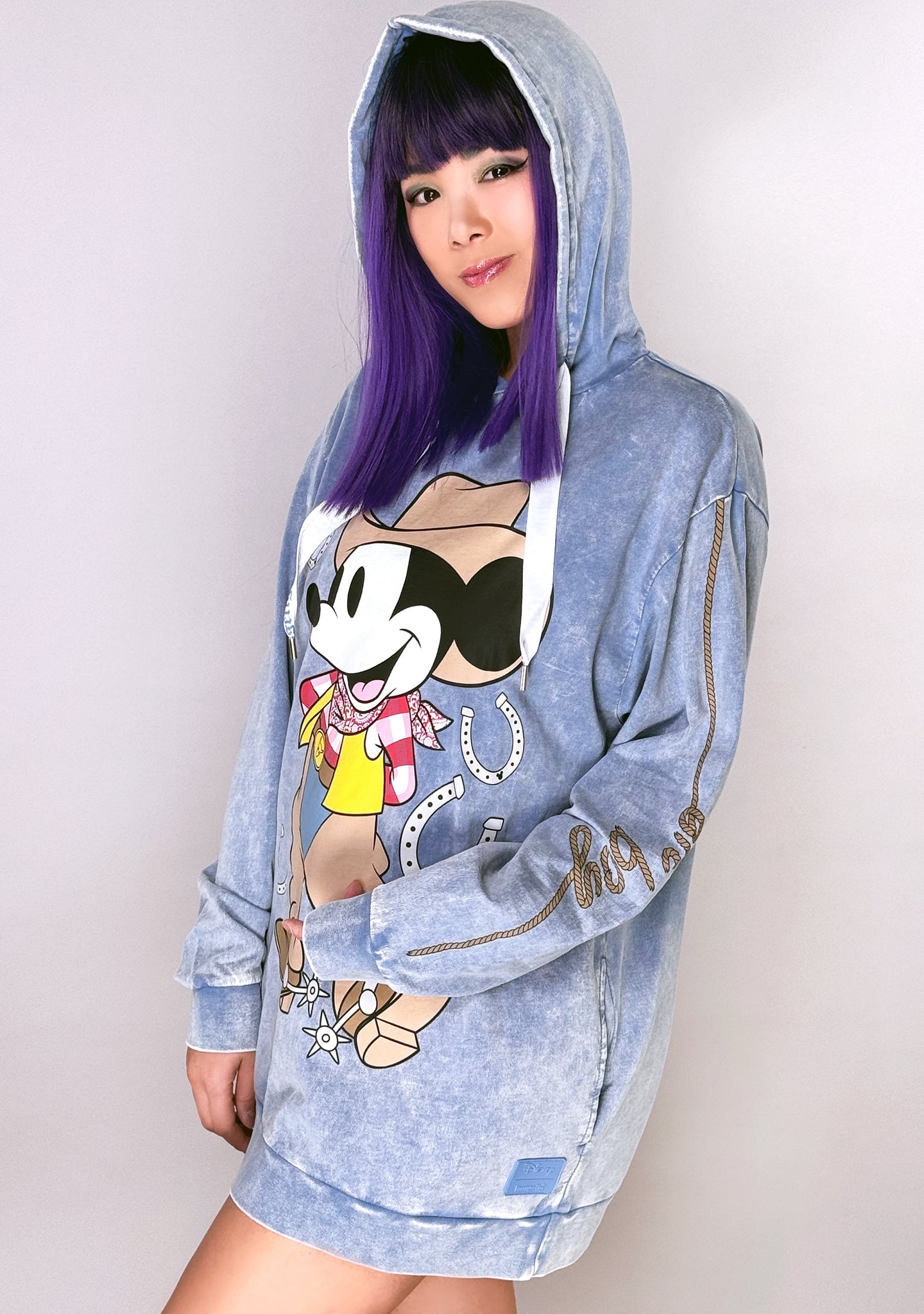 LOUNGEFLY Disney Western Cowboy Mickey Unisex Hoodie