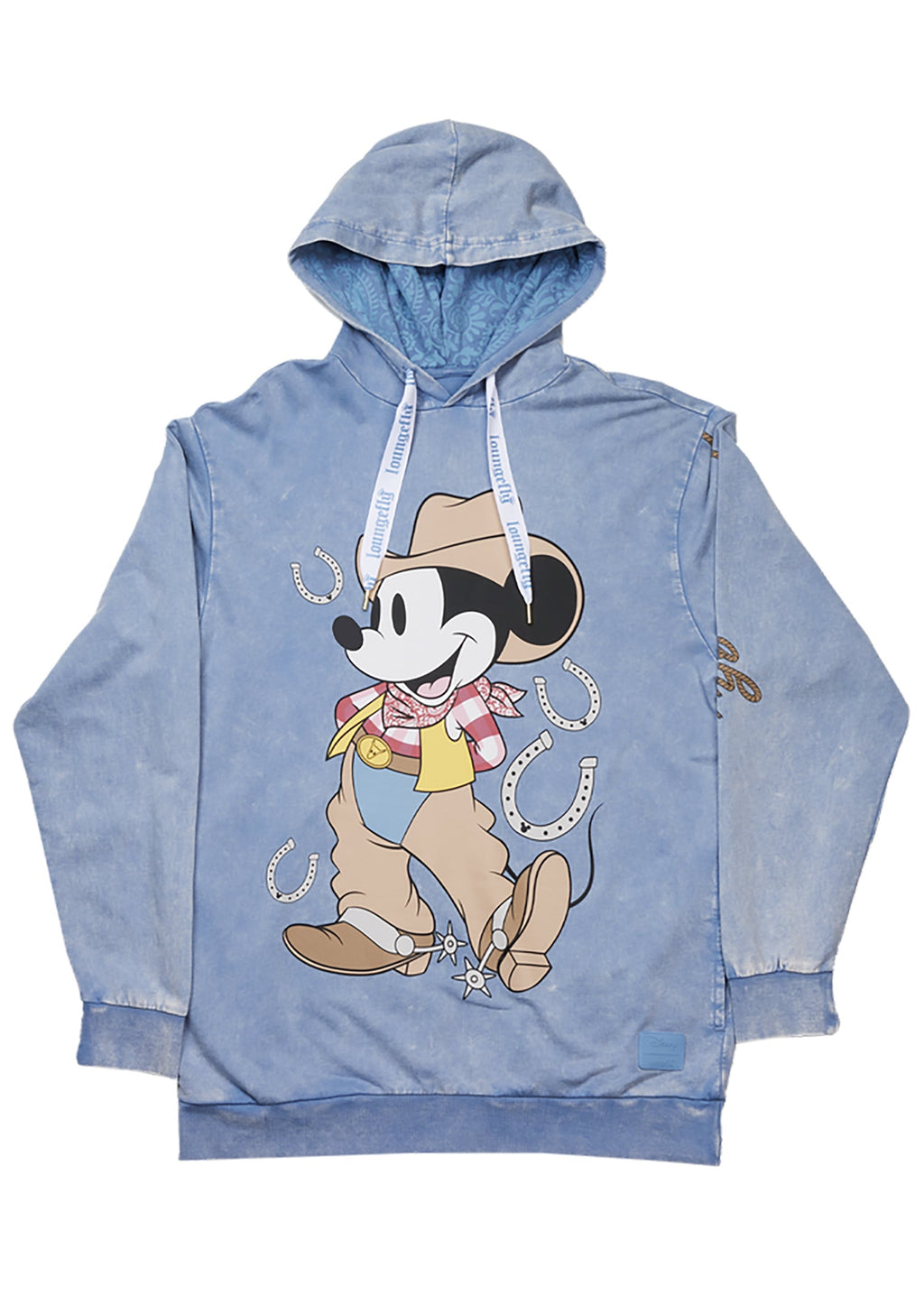 LOUNGEFLY Disney Western Cowboy Mickey Unisex Hoodie