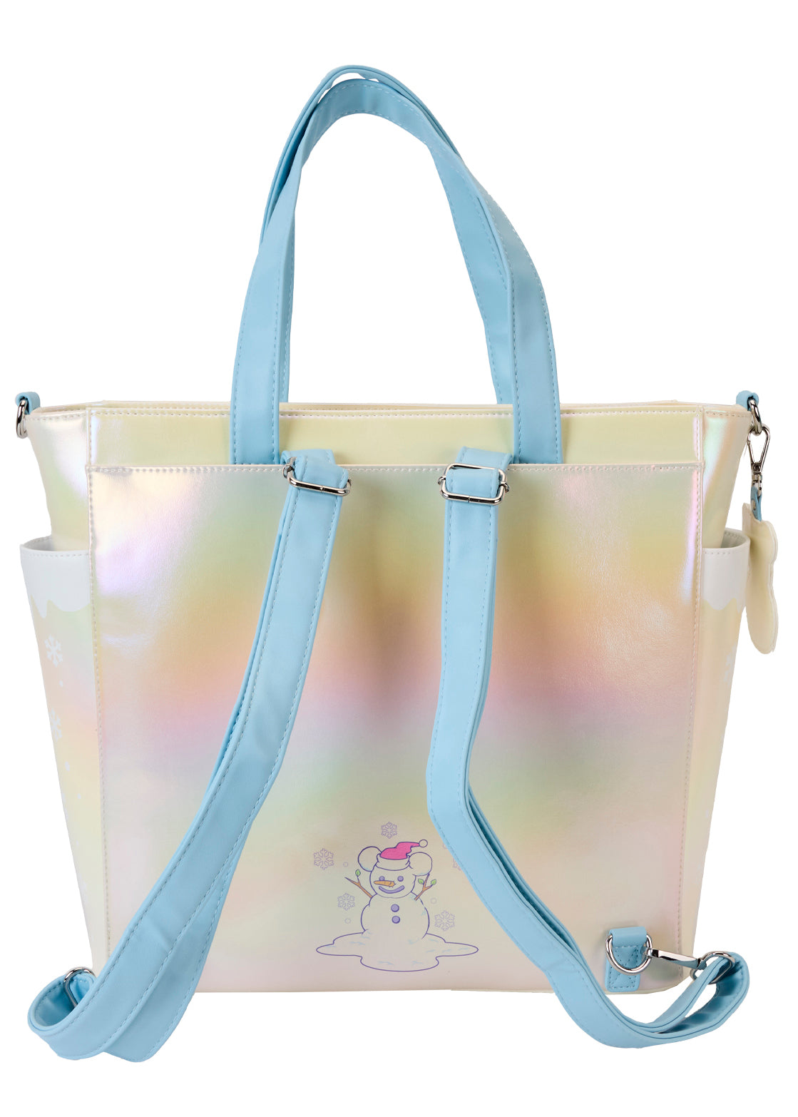 LOUNGEFLY Disney Mickey & Friends Winter Wonderland Convertible Tote Bag