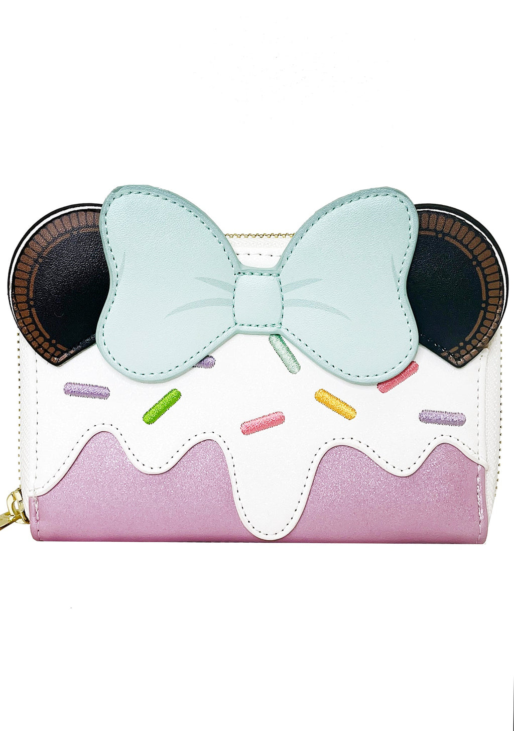 LOUNGEFLY X LASR Exclusive Disney Frosted Minnie Ice Cream Zip Wallet