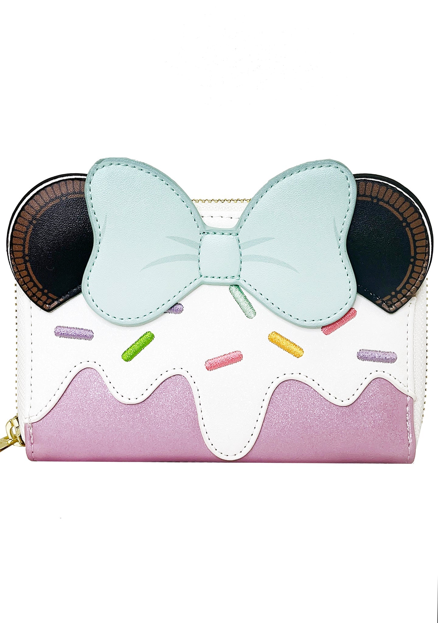 LOUNGEFLY X LASR Exclusive Disney Frosted Minnie Ice Cream Zip Wallet