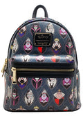 LOUNGEFLY X LASR Exclusives Disney Villains Stained Glass Mini Backpack