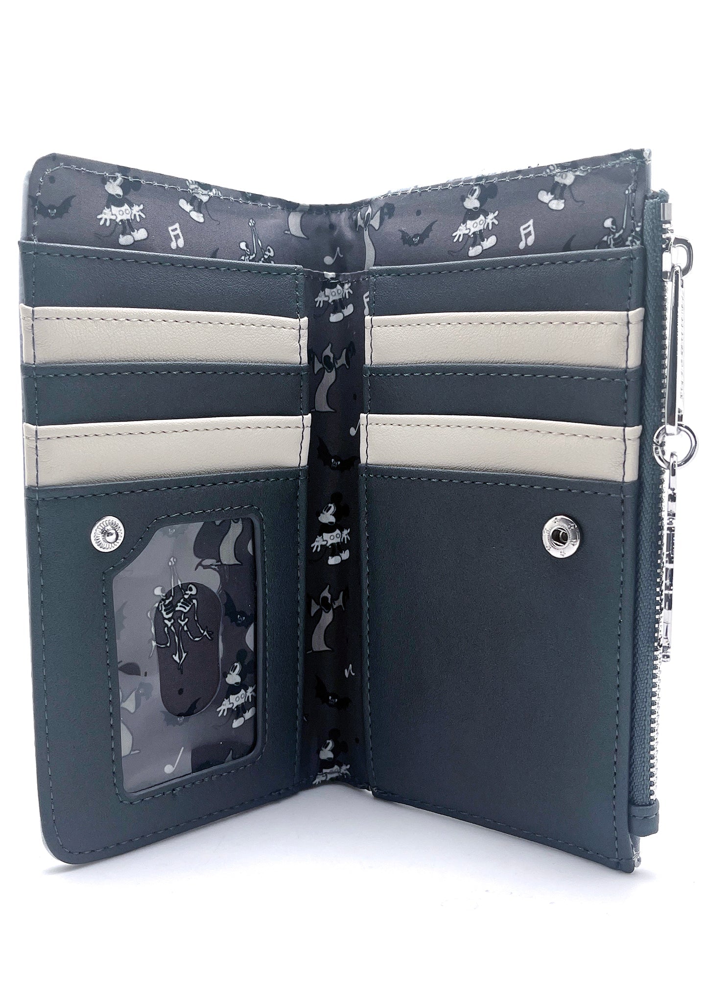 LOUNGEFLY X LASR Exclusive Disney The Haunted House Mickey Flap Wallet