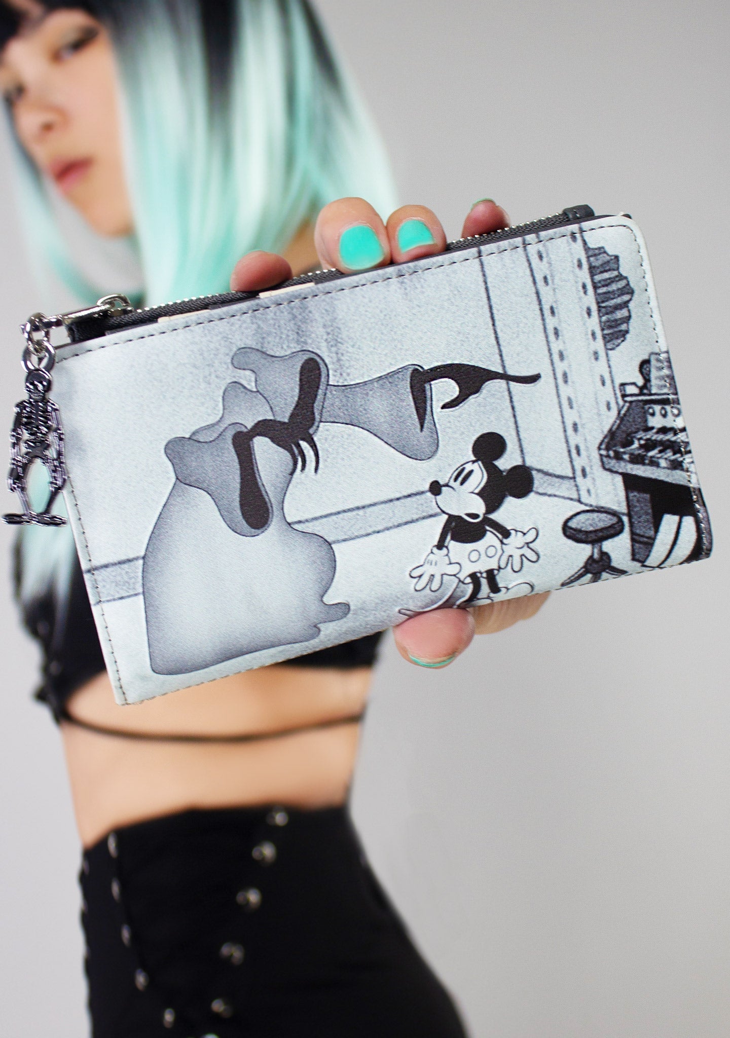 LOUNGEFLY X LASR Exclusive Disney The Haunted House Mickey Flap Wallet