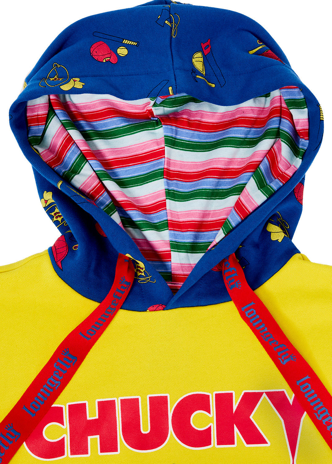 LOUNGEFLY Chucky Good Guys Color Block Unisex Hoodie