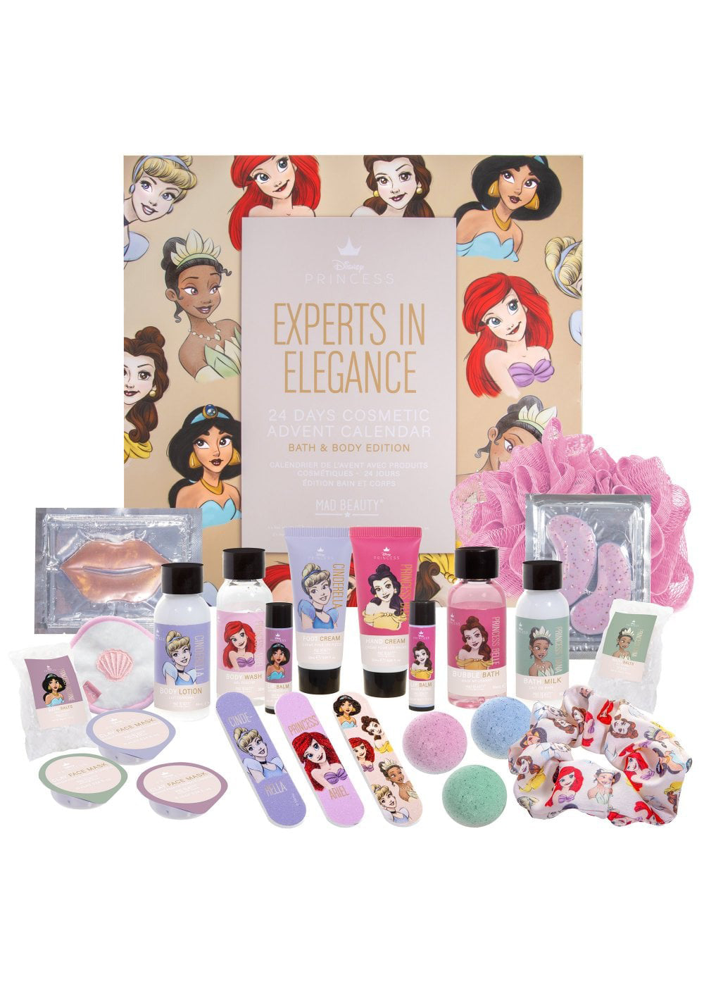  Disney Pure Princess 24 Days Advent Calendar Bath & Body Set