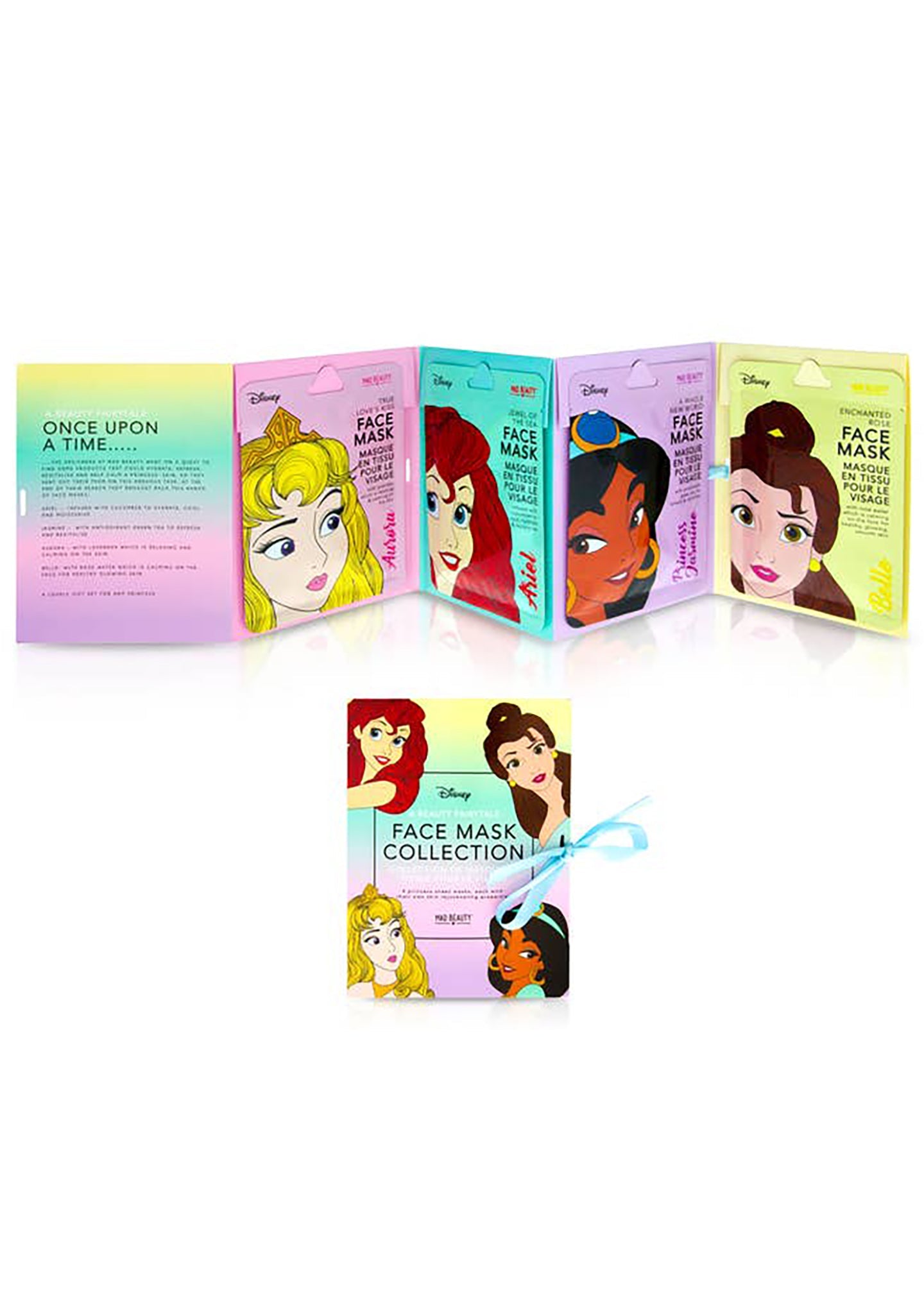  Disney Princess Book Face Mask 4pc Set