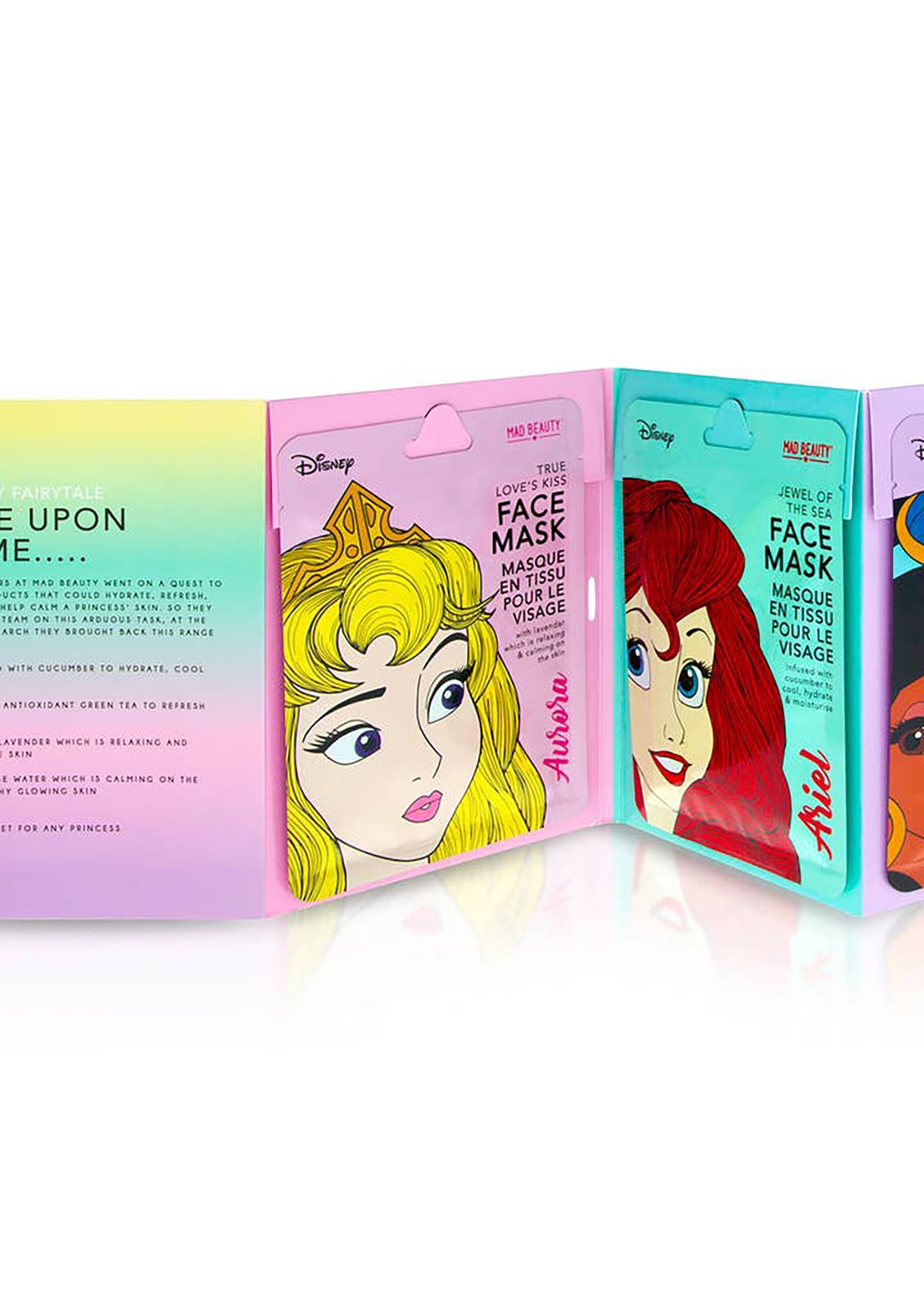  Disney Princess Book Face Mask 4pc Set