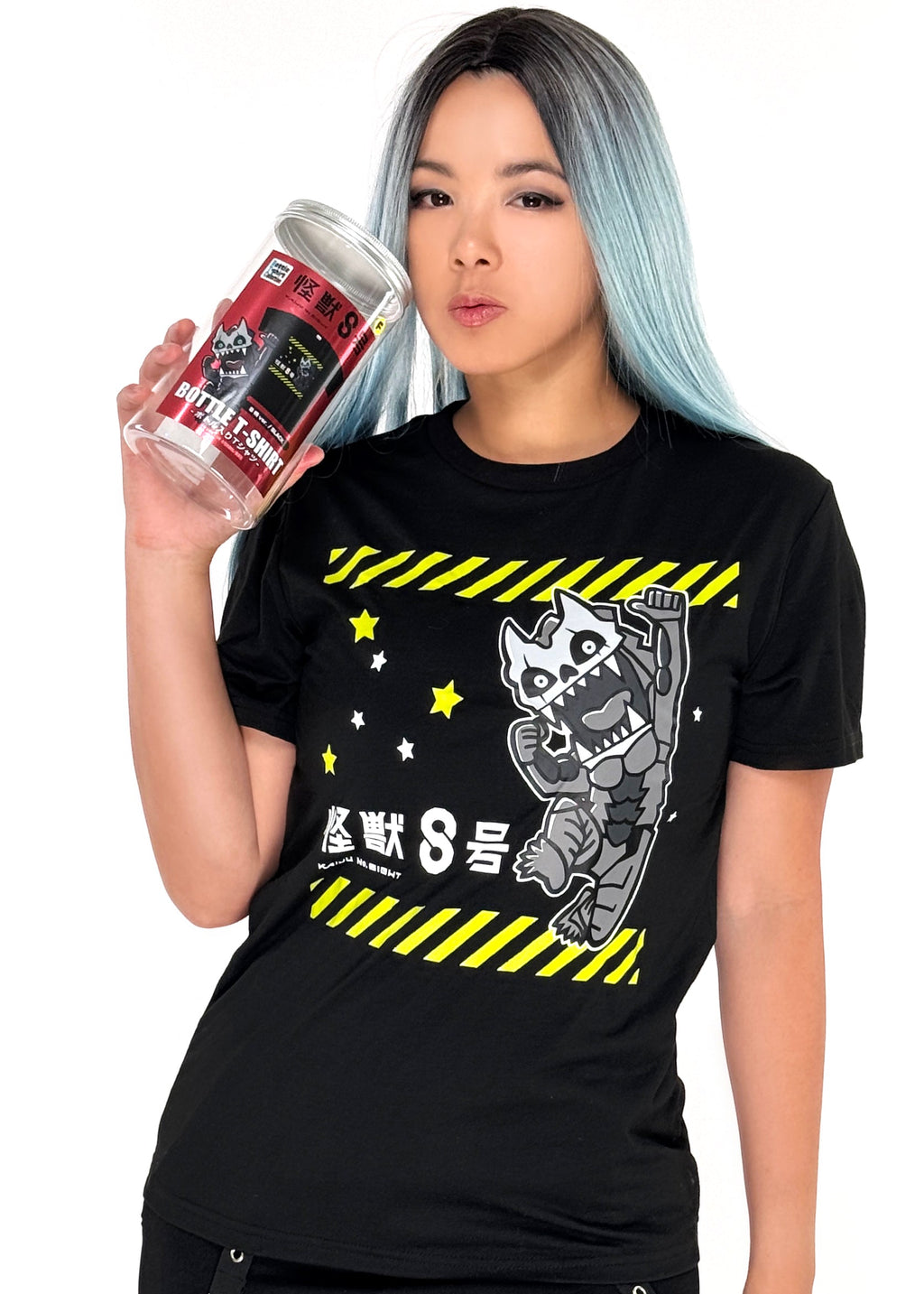  Kaiju No. 8 Bottle Tee In Black