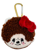  Monchhichi X Sanrio Hello Kitty Face Plush Carabiner Coin Pouch -Limited Edition