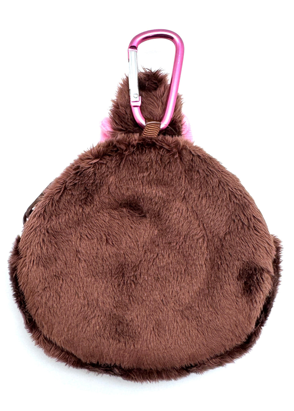  Monchhichi-Chan Face Plush Carabiner Coin Pouch