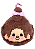  Monchhichi-Chan Face Plush Carabiner Coin Pouch