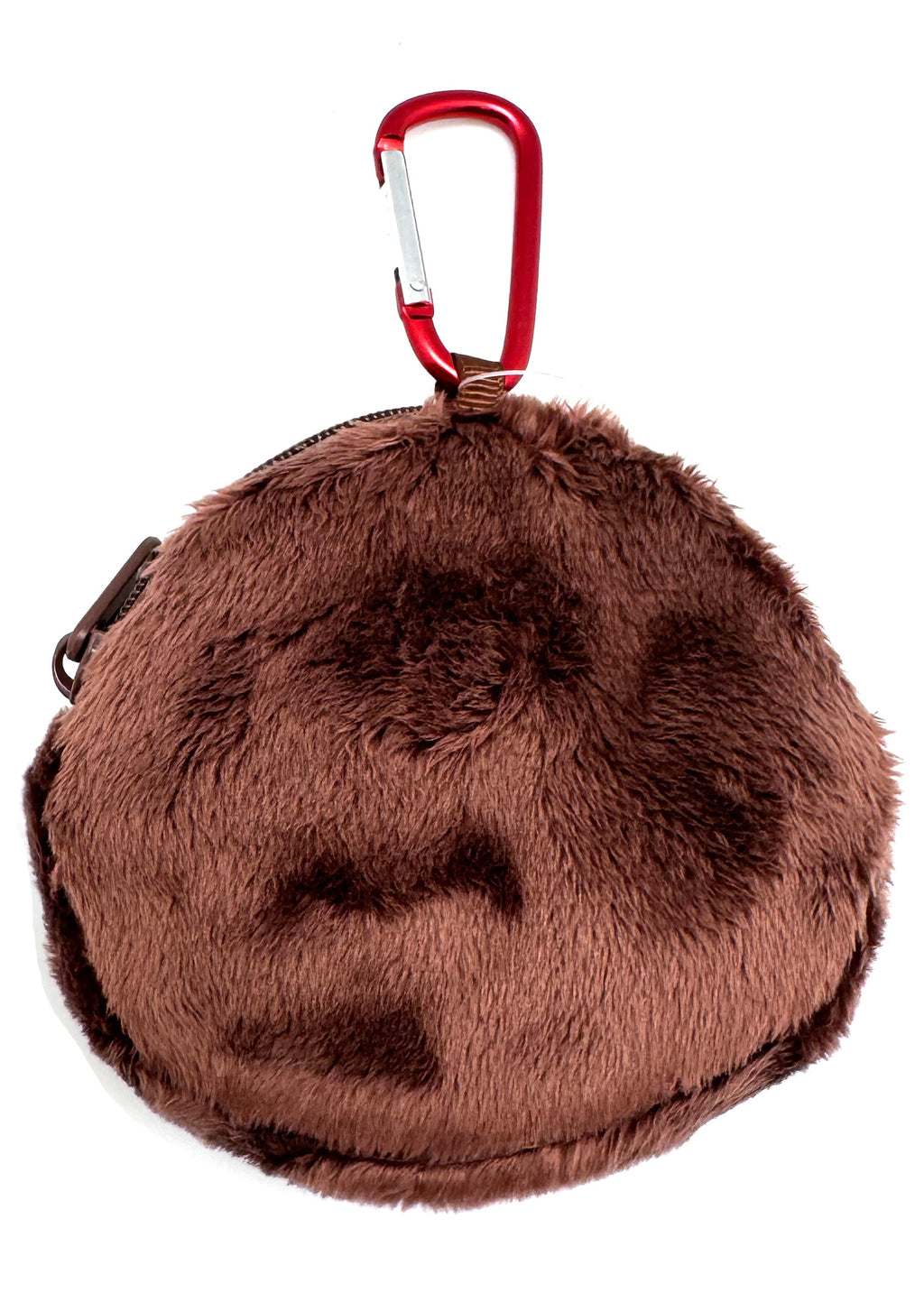  Monchhichi-Kun Face Plush Carabiner Coin Pouch