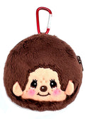  Monchhichi-Kun Face Plush Carabiner Coin Pouch