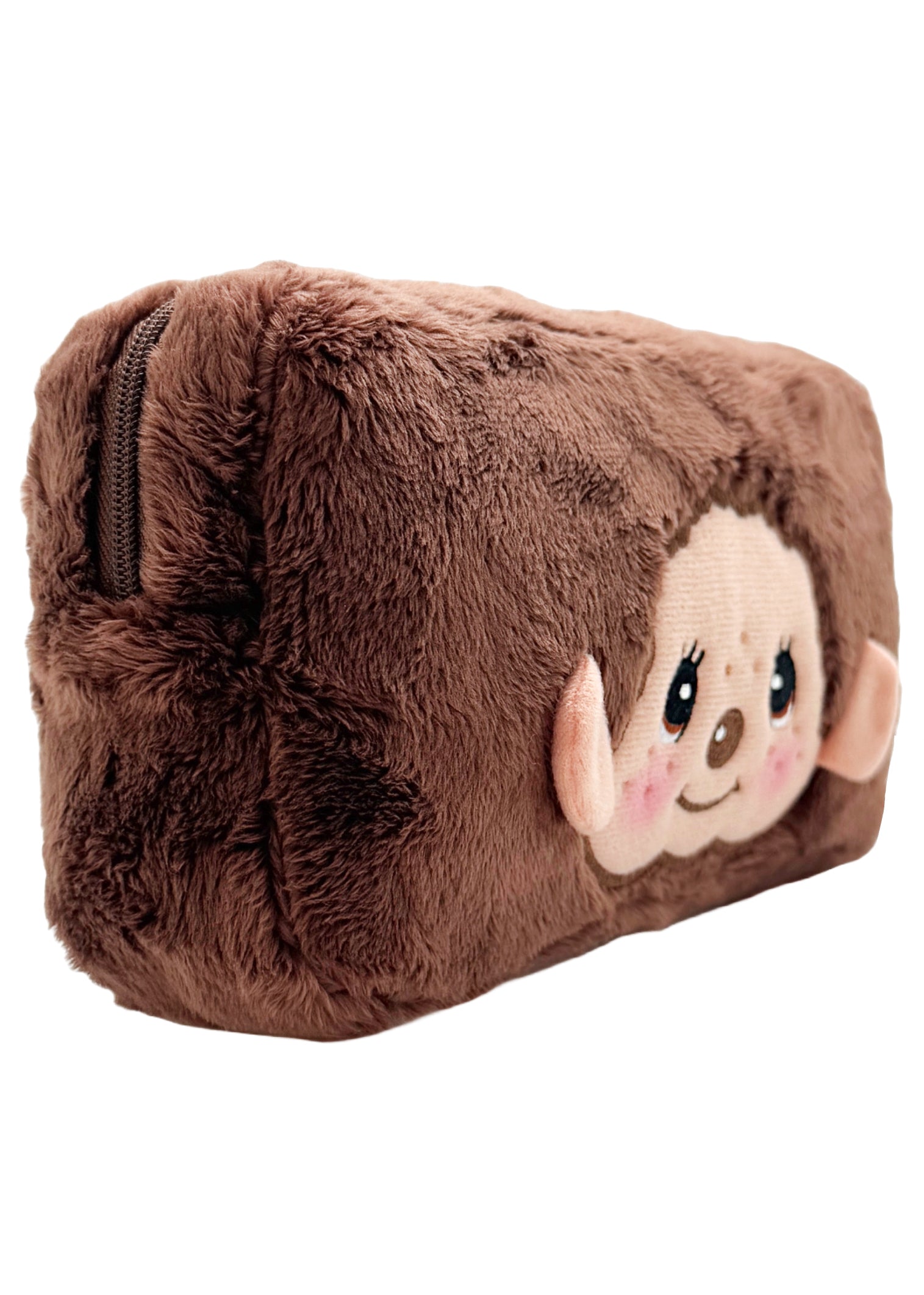  Monchhichi-Kun Face Plush Cosmetic Bag