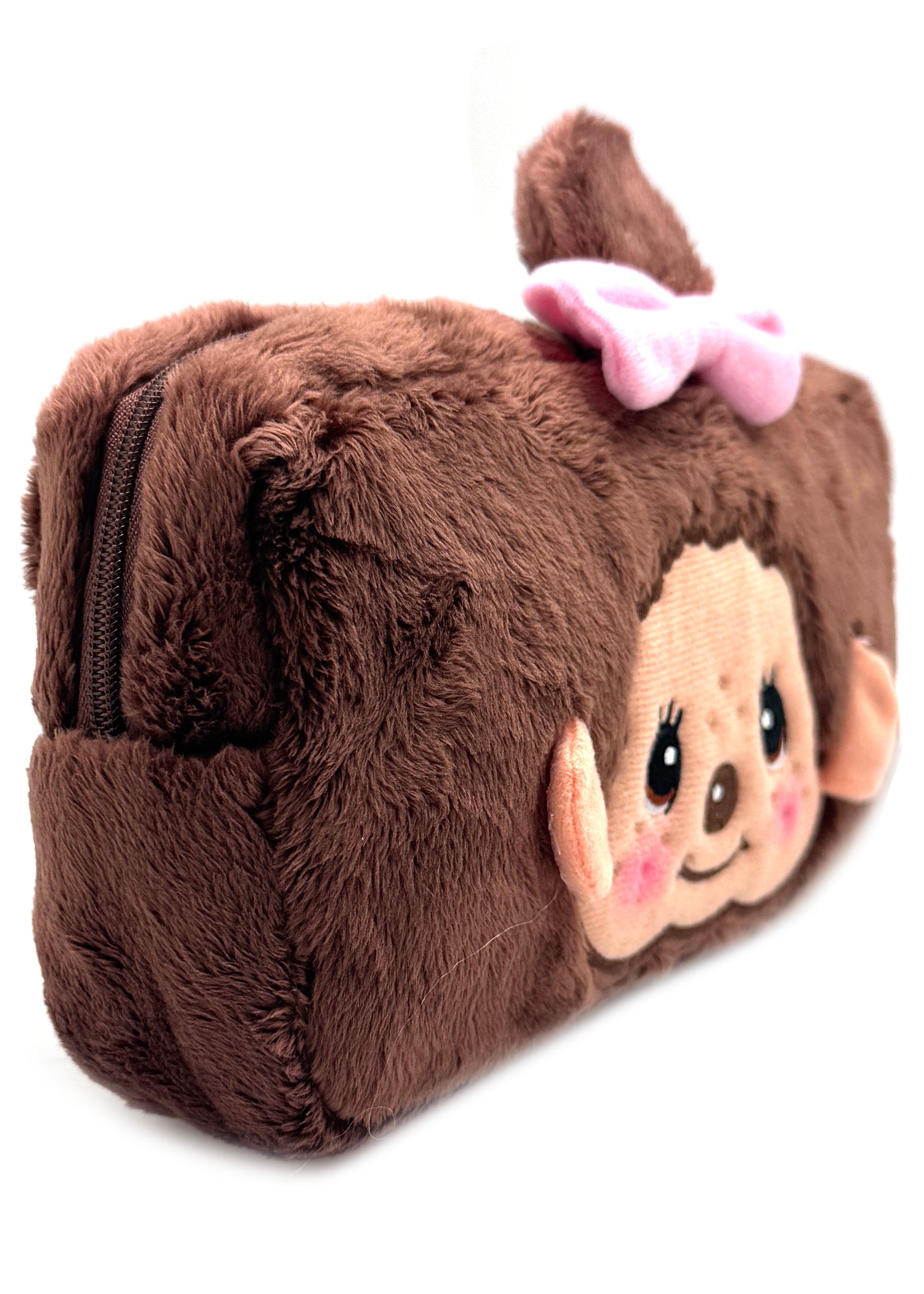  Monchhichi-Chan Face Plush Cosmetic Bag