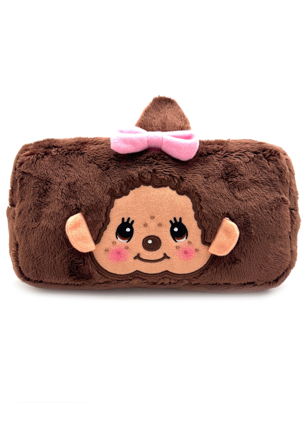  Monchhichi-Chan Face Plush Cosmetic Bag