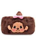  Monchhichi-Chan Face Plush Cosmetic Bag