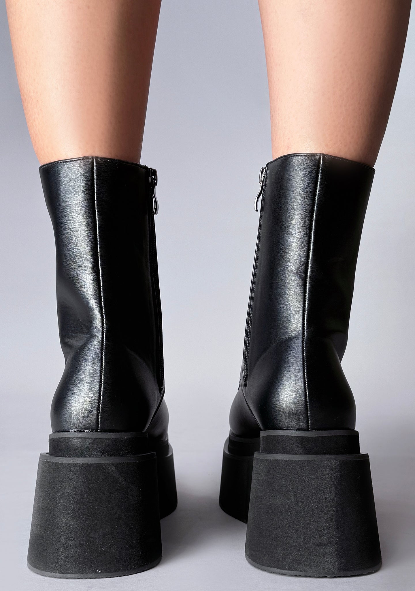  VIGO 01 Military Brat Black Platform Boots