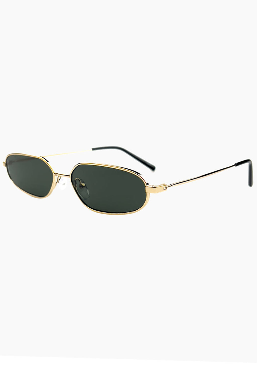  Drew Sunglasses In Gold/Green