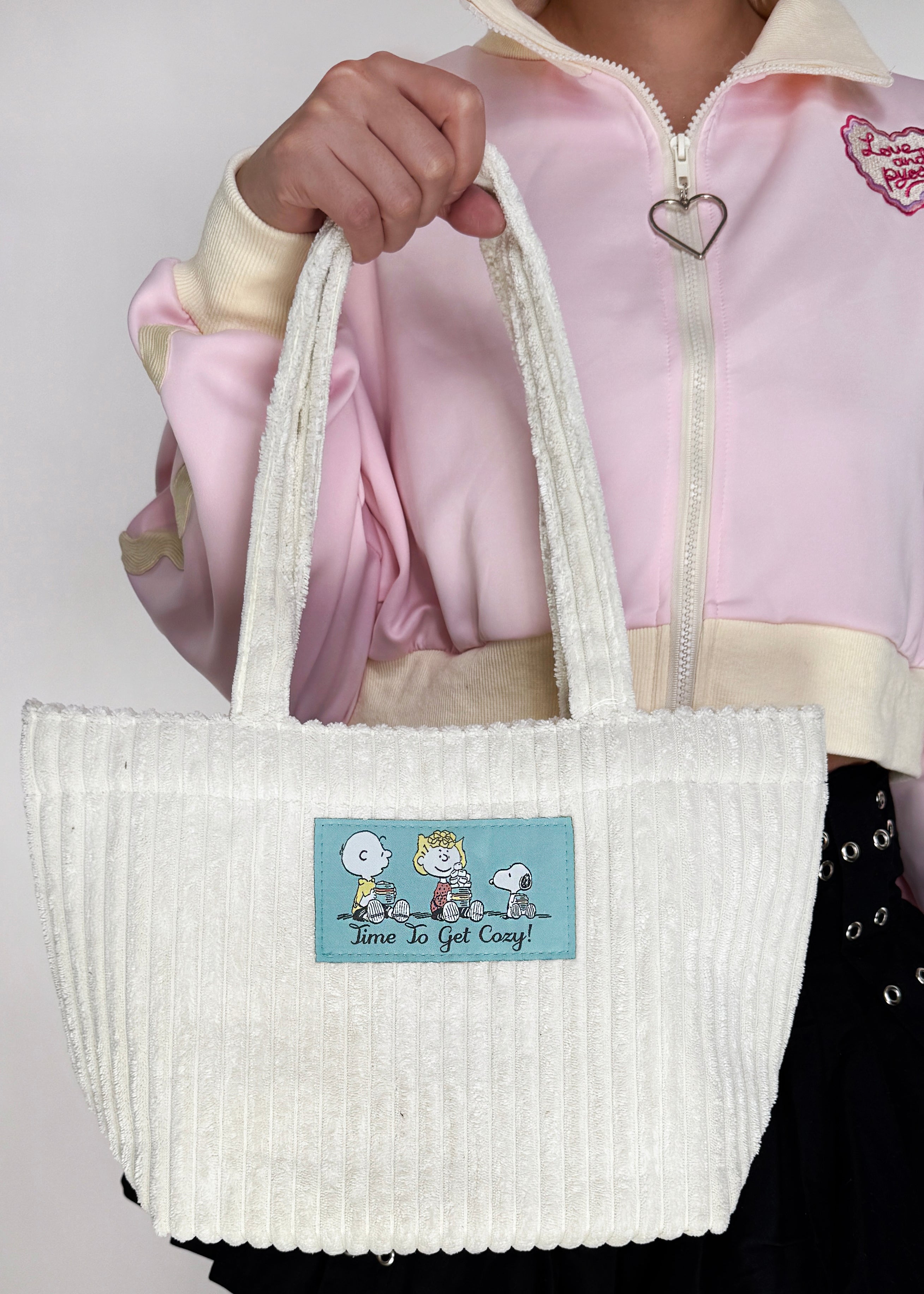  Peanuts Snoopy & Friends Corduroy Tote