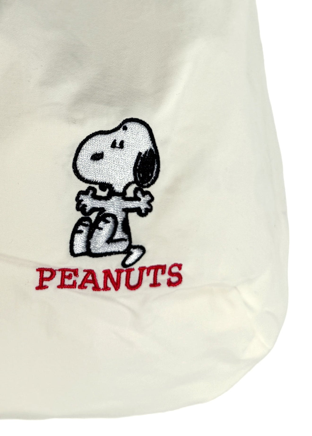  Peanuts Snoopy Say Hi Medium Nylon Ivory Shoulder Bag