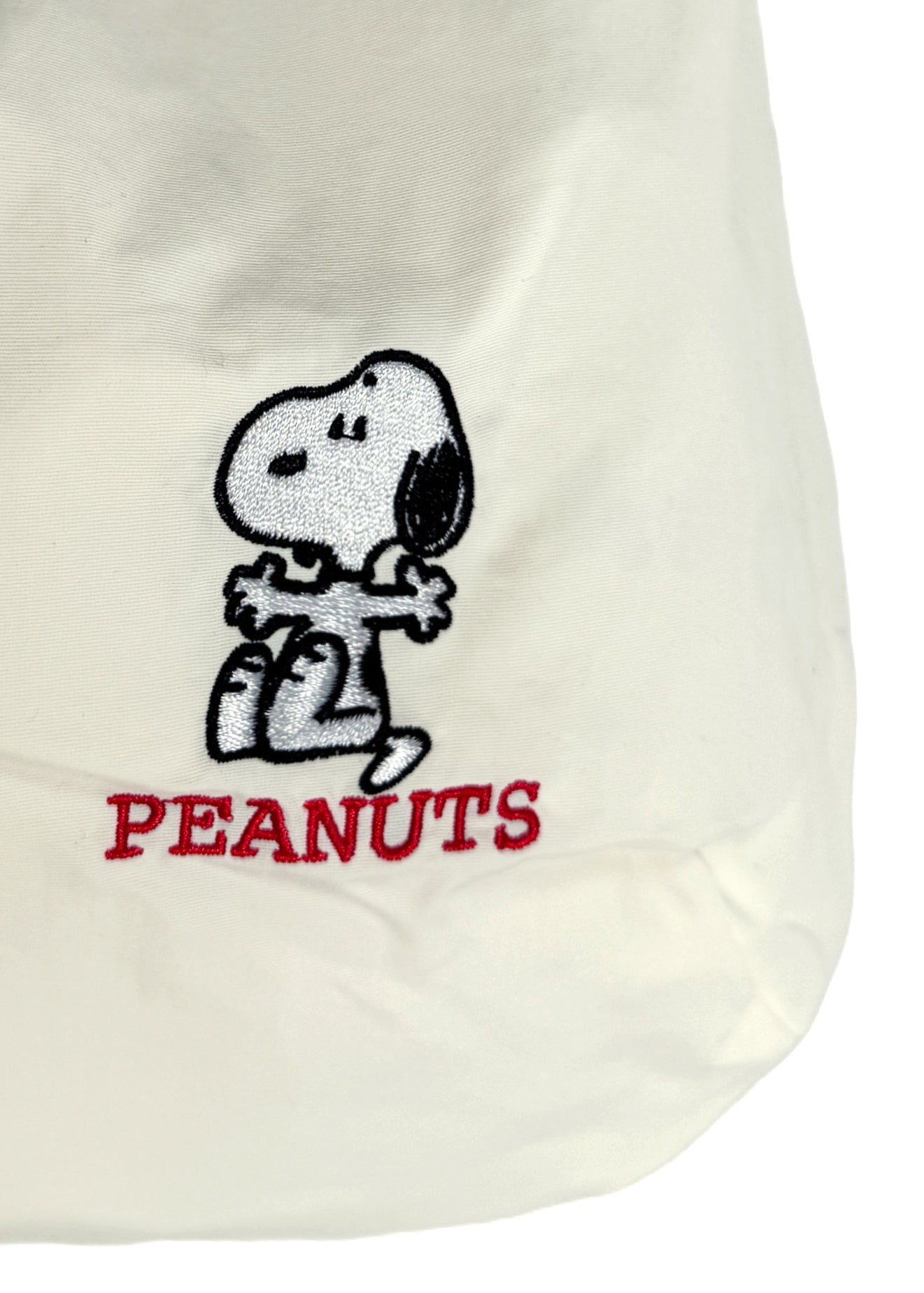  Peanuts Snoopy Say Hi Medium Nylon Ivory Shoulder Bag