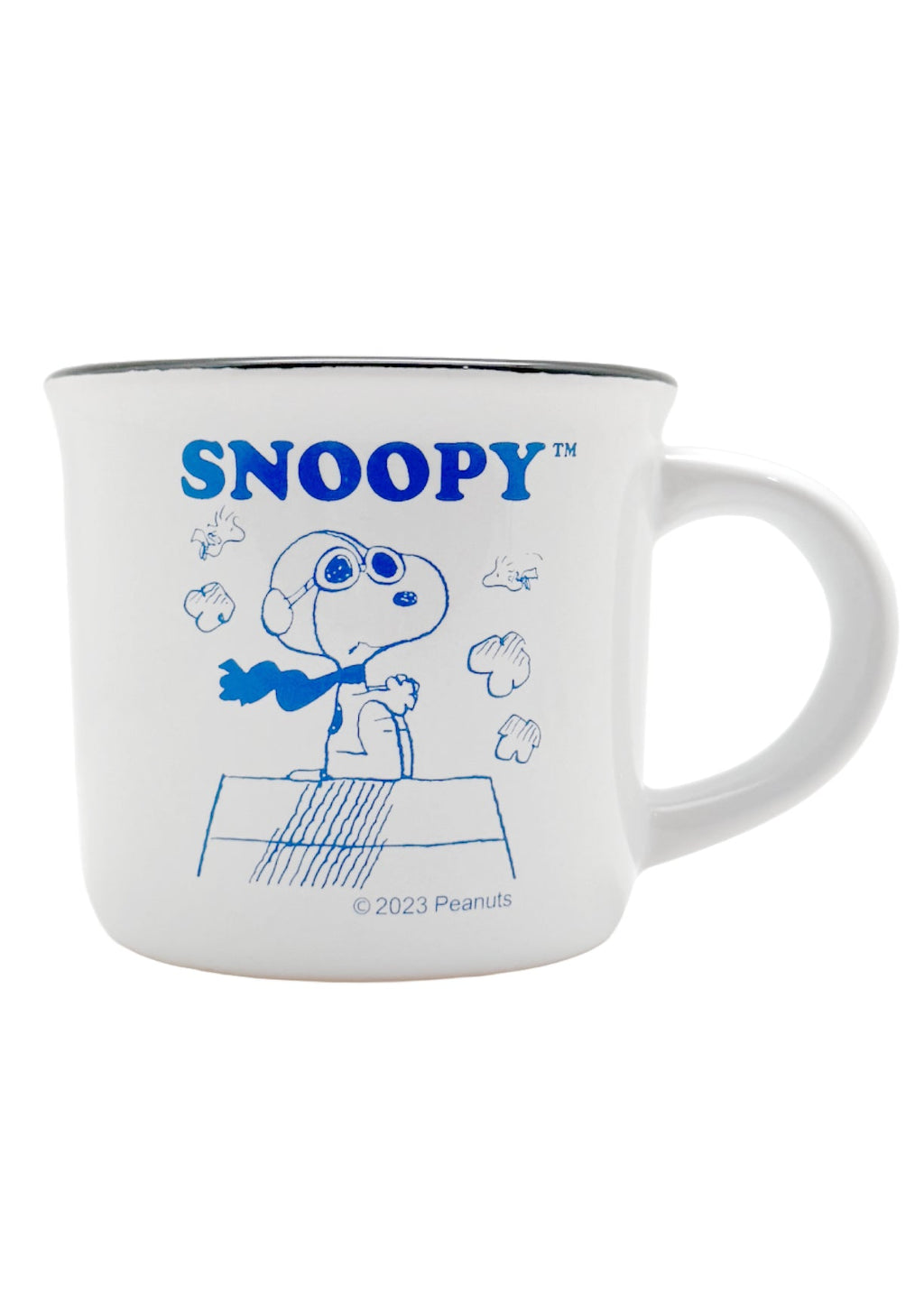  Peanuts Snoopy Jetset Mugs -2PC Set