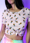  Pineapple Of My Eye Crop Top T-Shirt