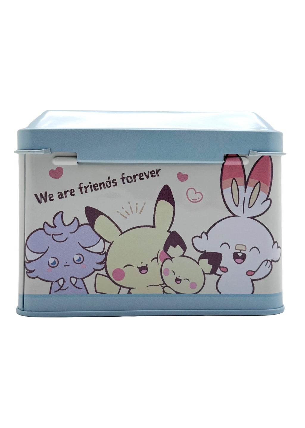  Pokemon Characters Kagitsuki Blue Metal Piggy Bank With Lock & Key