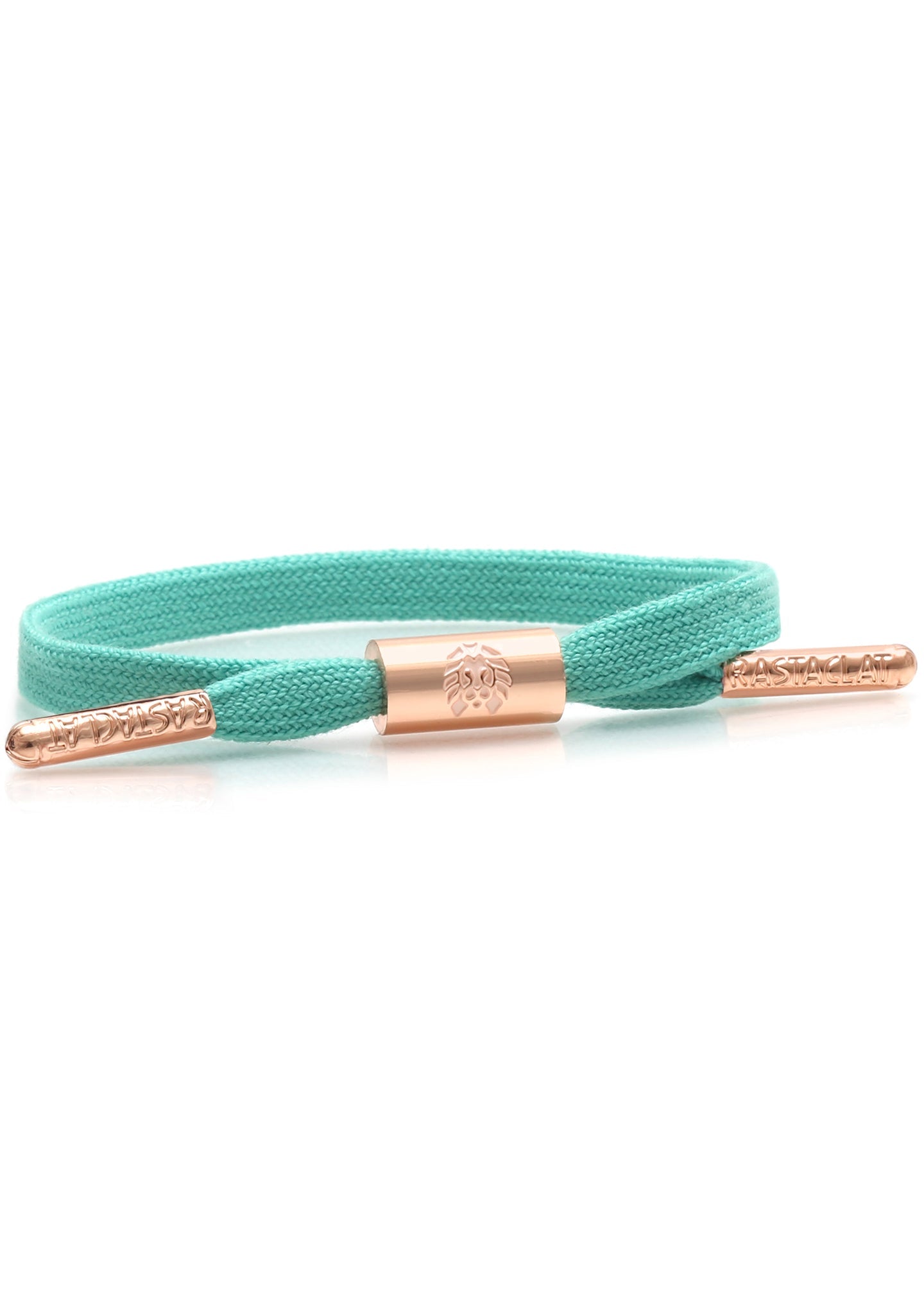 Brandy Women's Single Lace Bracelet In Turquoise/Rose Gold