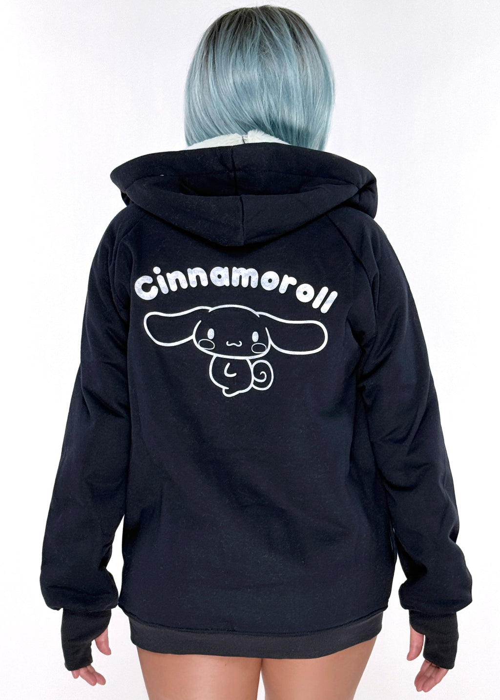  Sanrio Cinnamoroll Sherpa Zip Up Hoodie