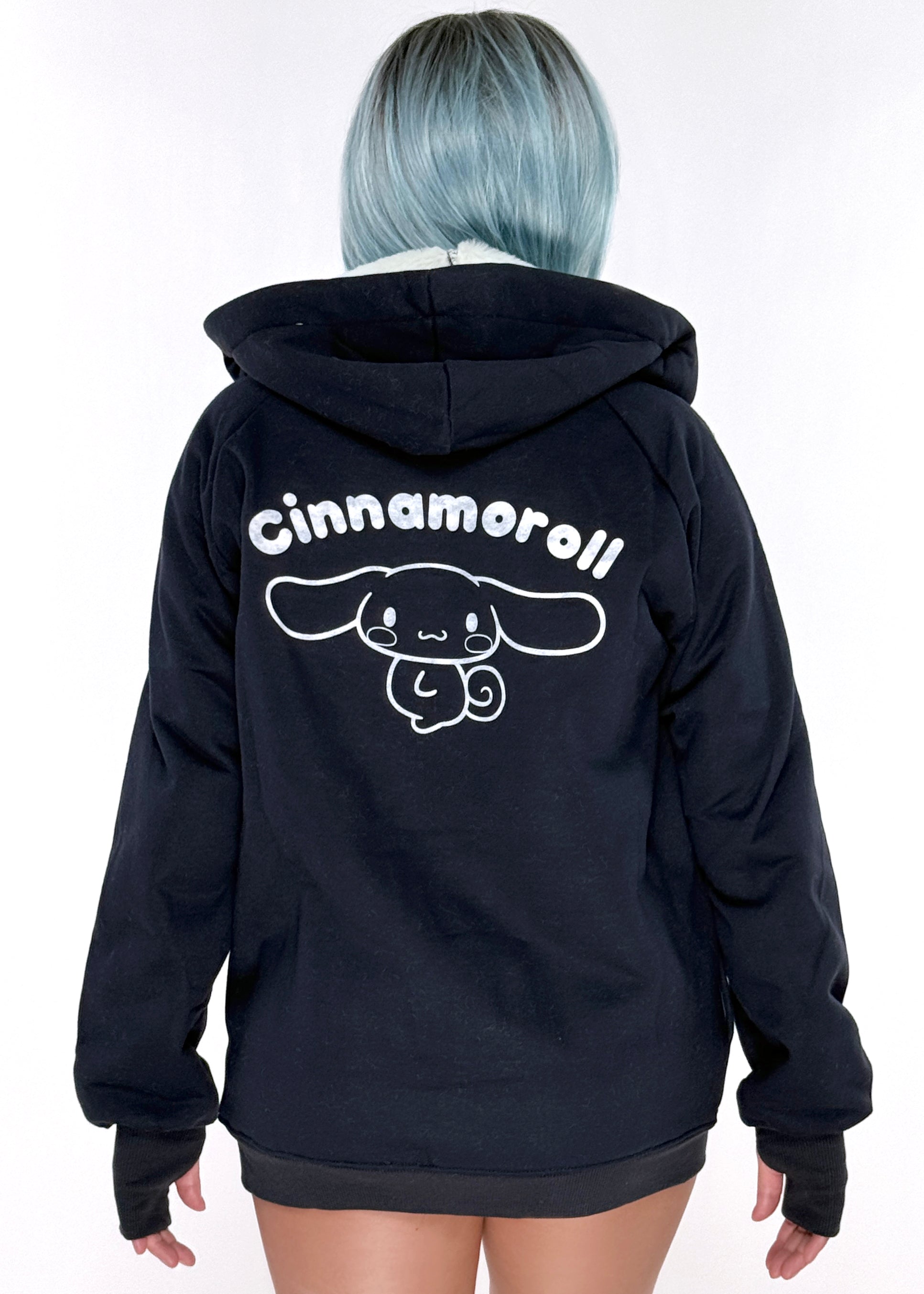  Sanrio Cinnamoroll Sherpa Zip Up Hoodie