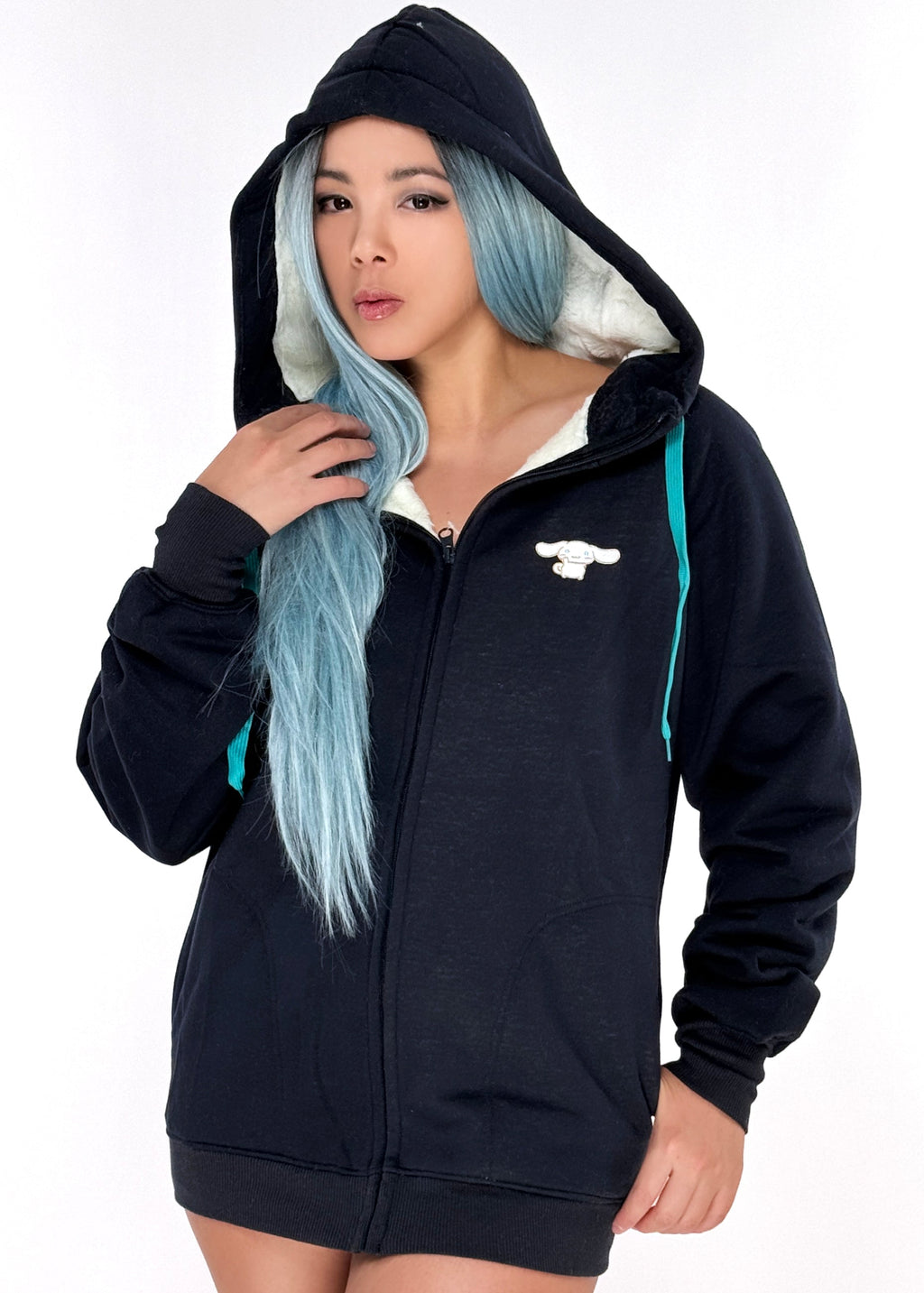  Sanrio Cinnamoroll Sherpa Zip Up Hoodie
