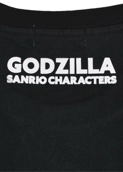  Sanrio X Godzilla Character Charcoal Long Sleeve Tee