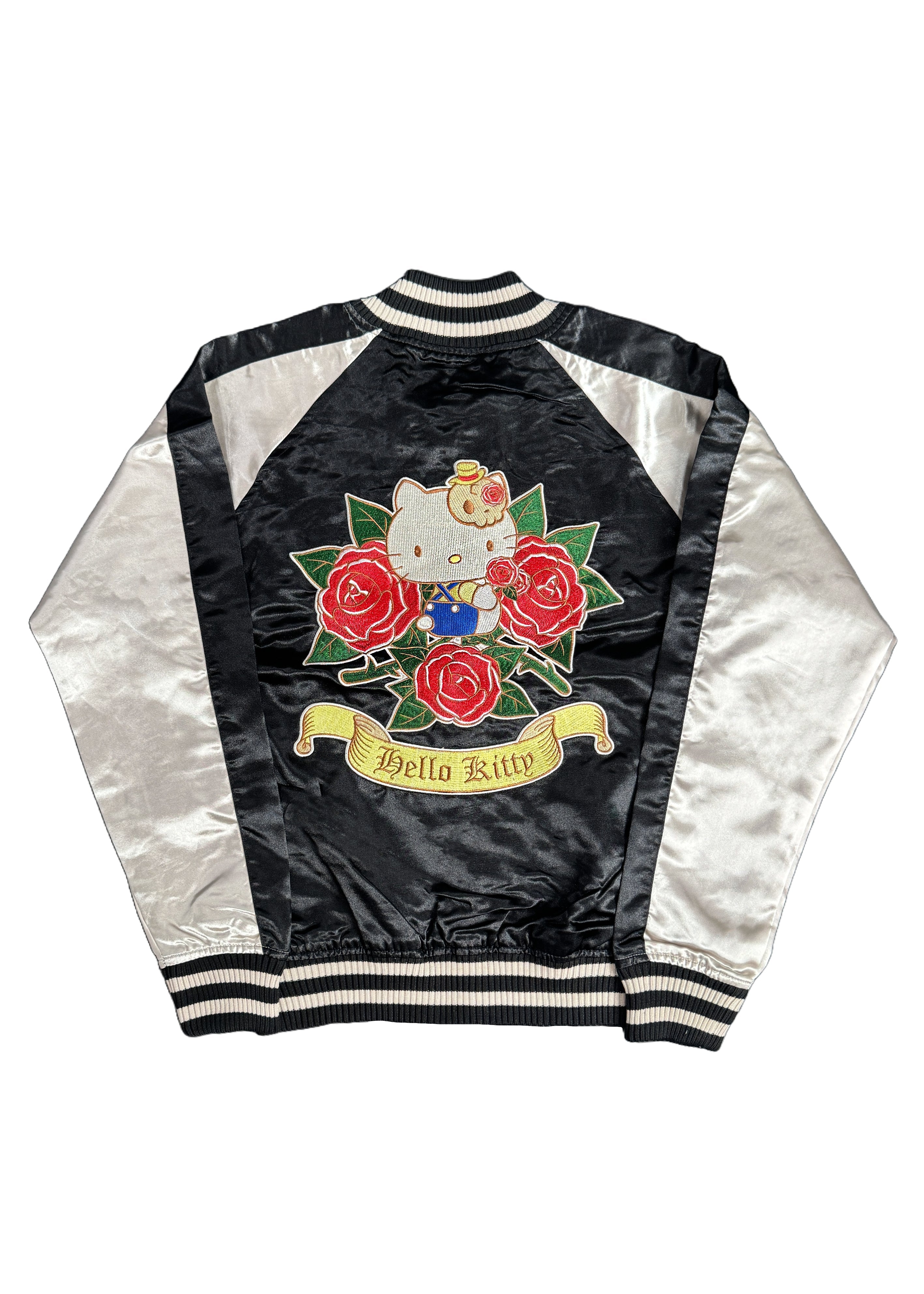  Sanrio Hello Kitty Rose Tattoo Bomber Jacket