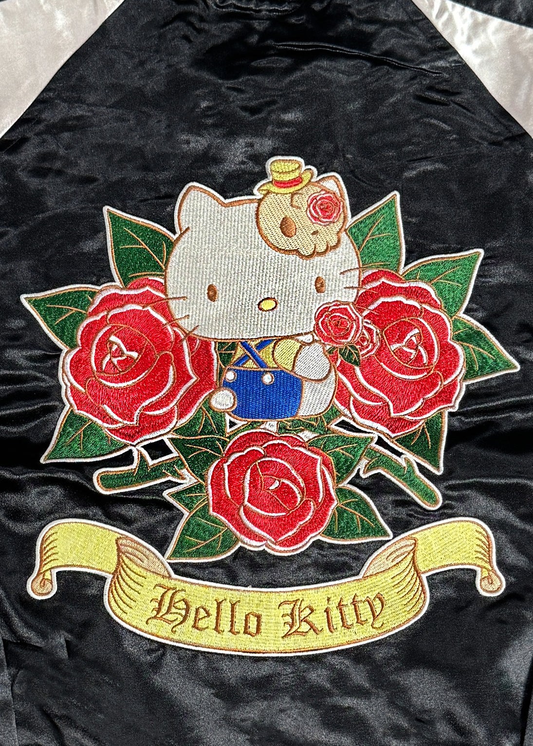  Sanrio Hello Kitty Rose Tattoo Bomber Jacket