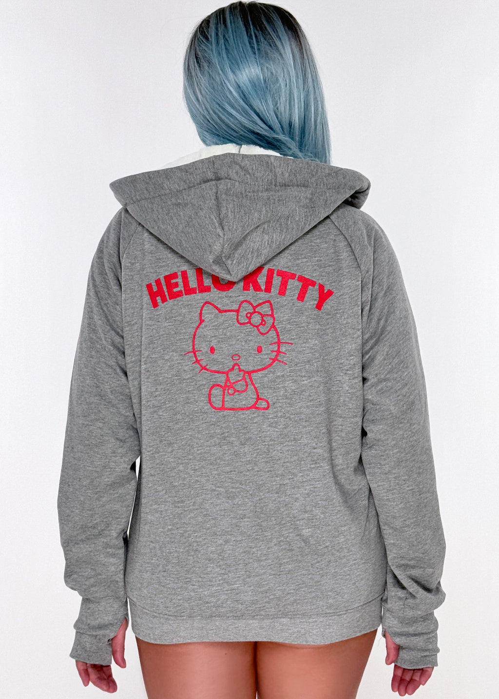  Sanrio Hello Kitty Sherpa Zip Up Hoodie