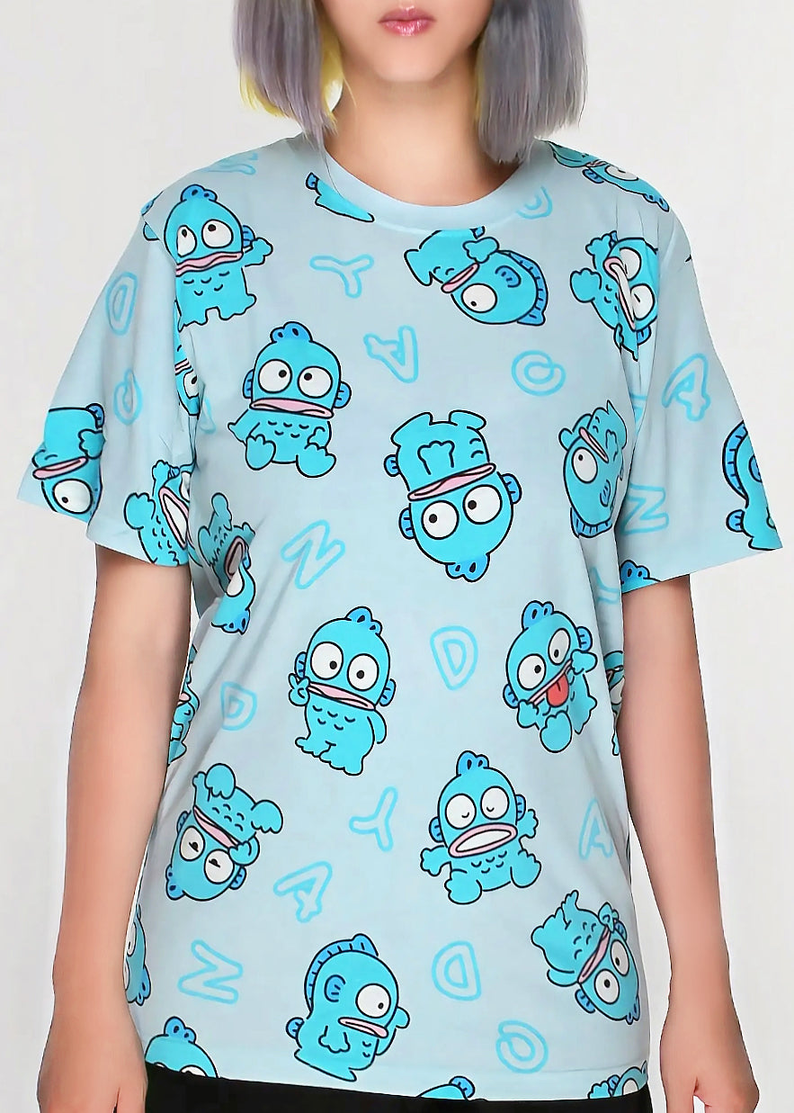  Sanrio Hangyodon Expression AOP Tee