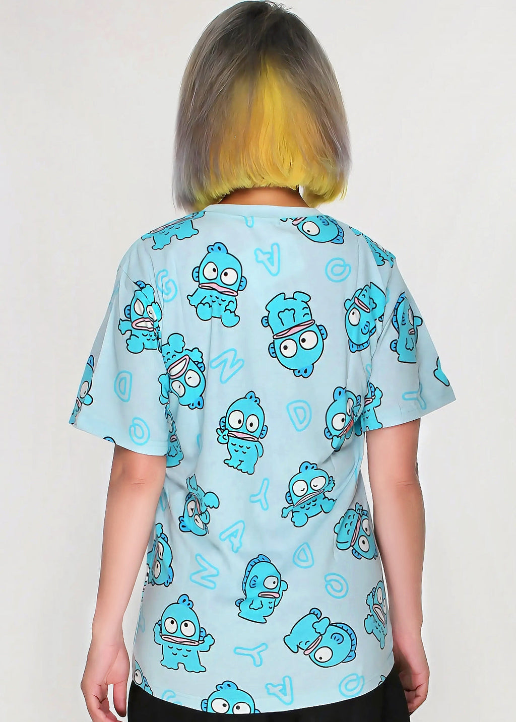  Sanrio Hangyodon Expression AOP Tee