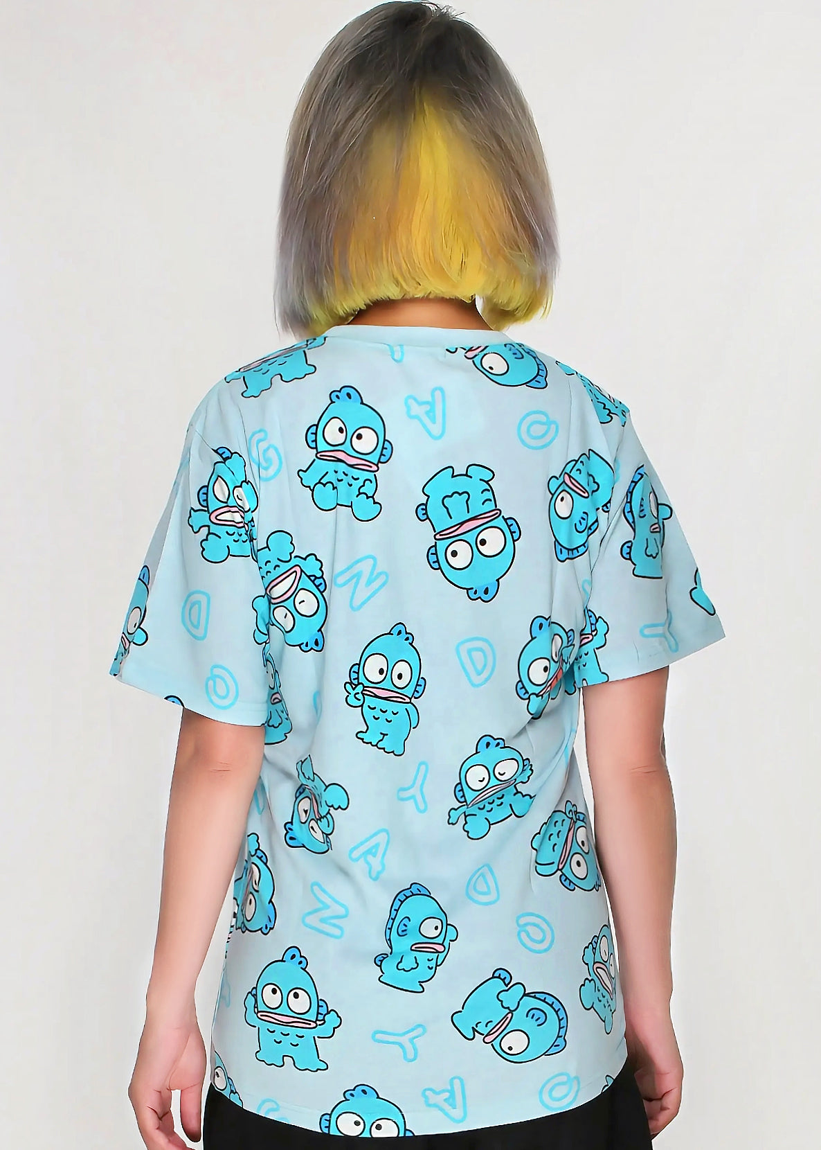  Sanrio Hangyodon Expression AOP Tee