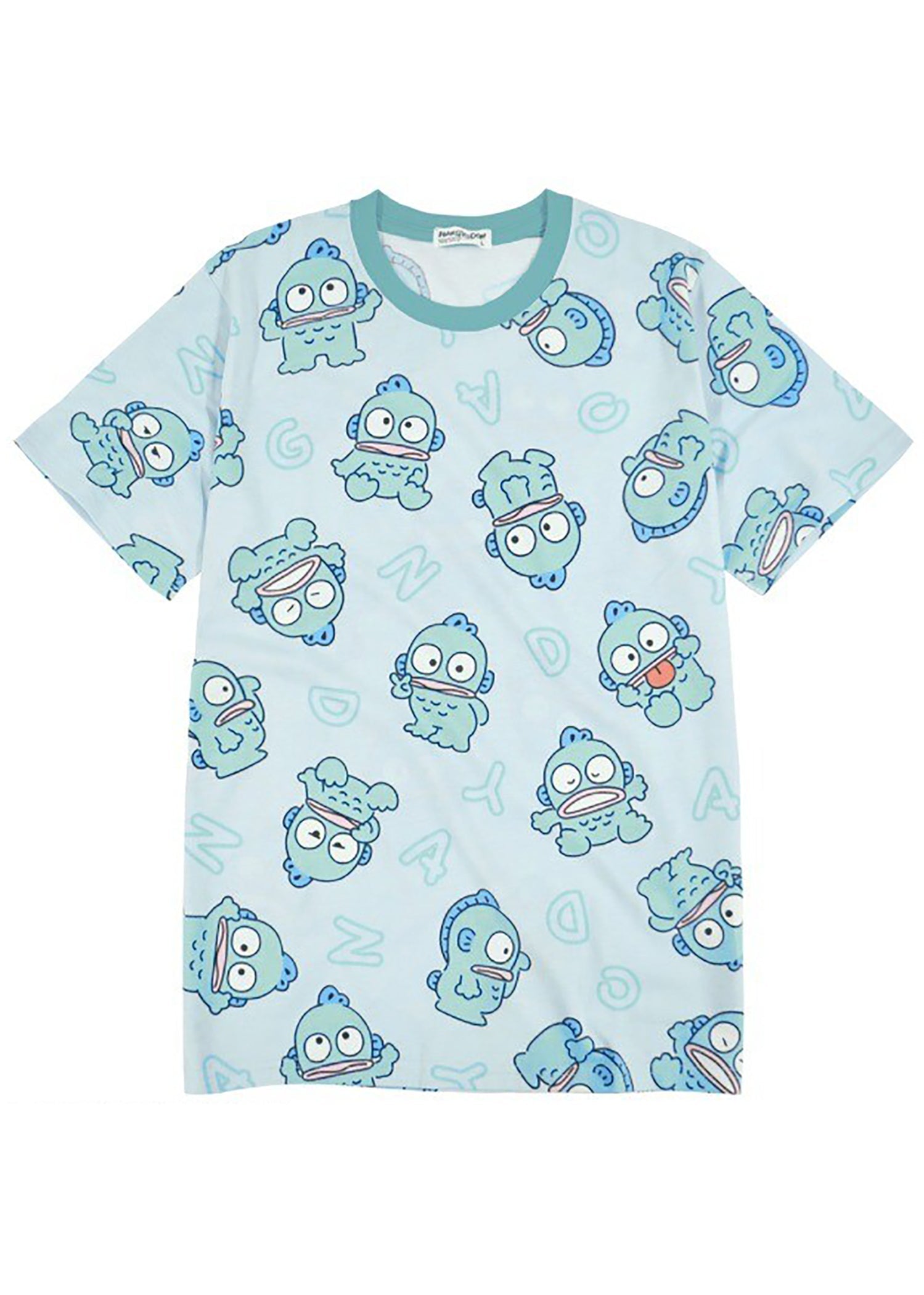  Sanrio Hangyodon Expression AOP Tee