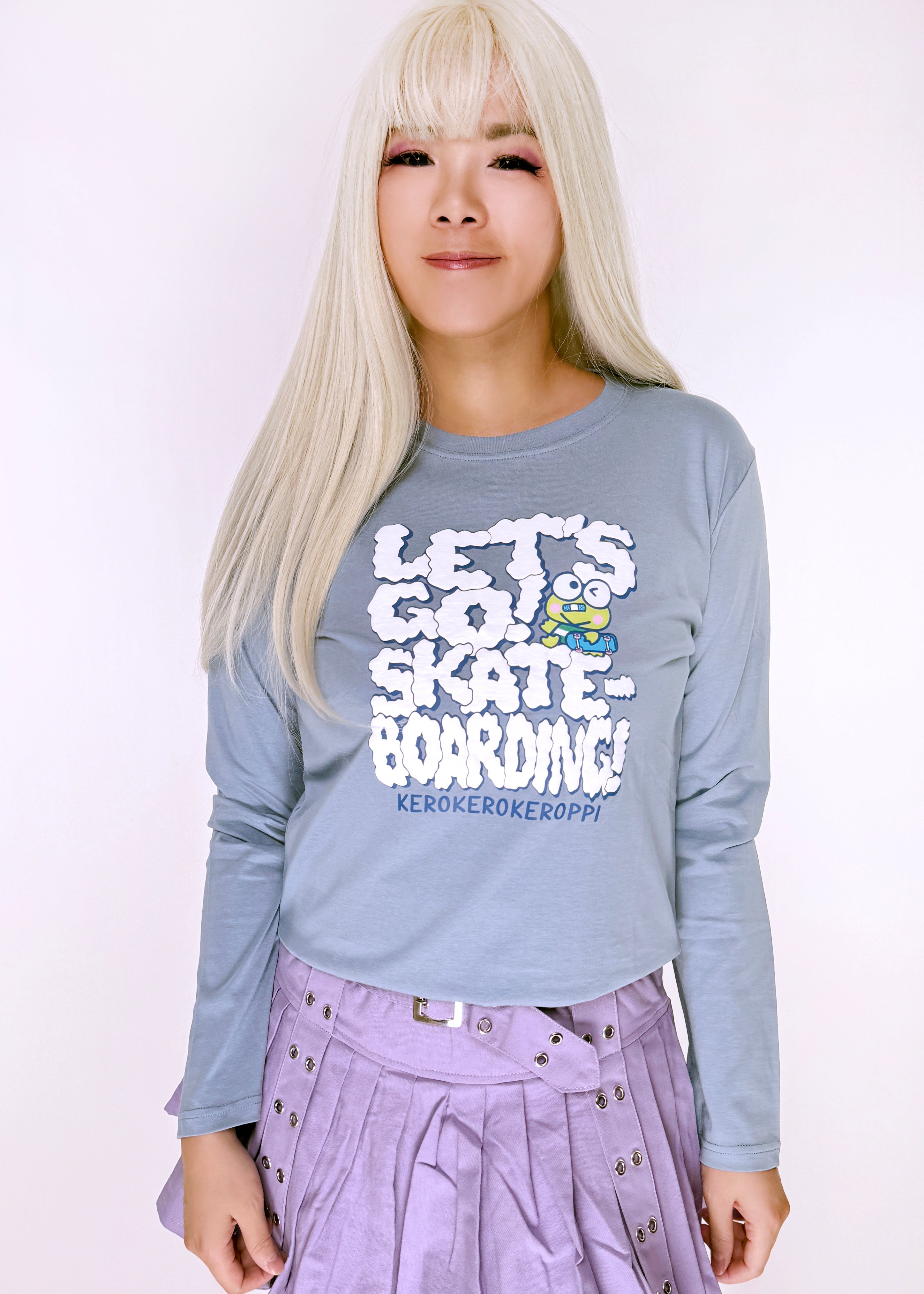  Sanrio Keroppi Skater Long Sleeve Tee