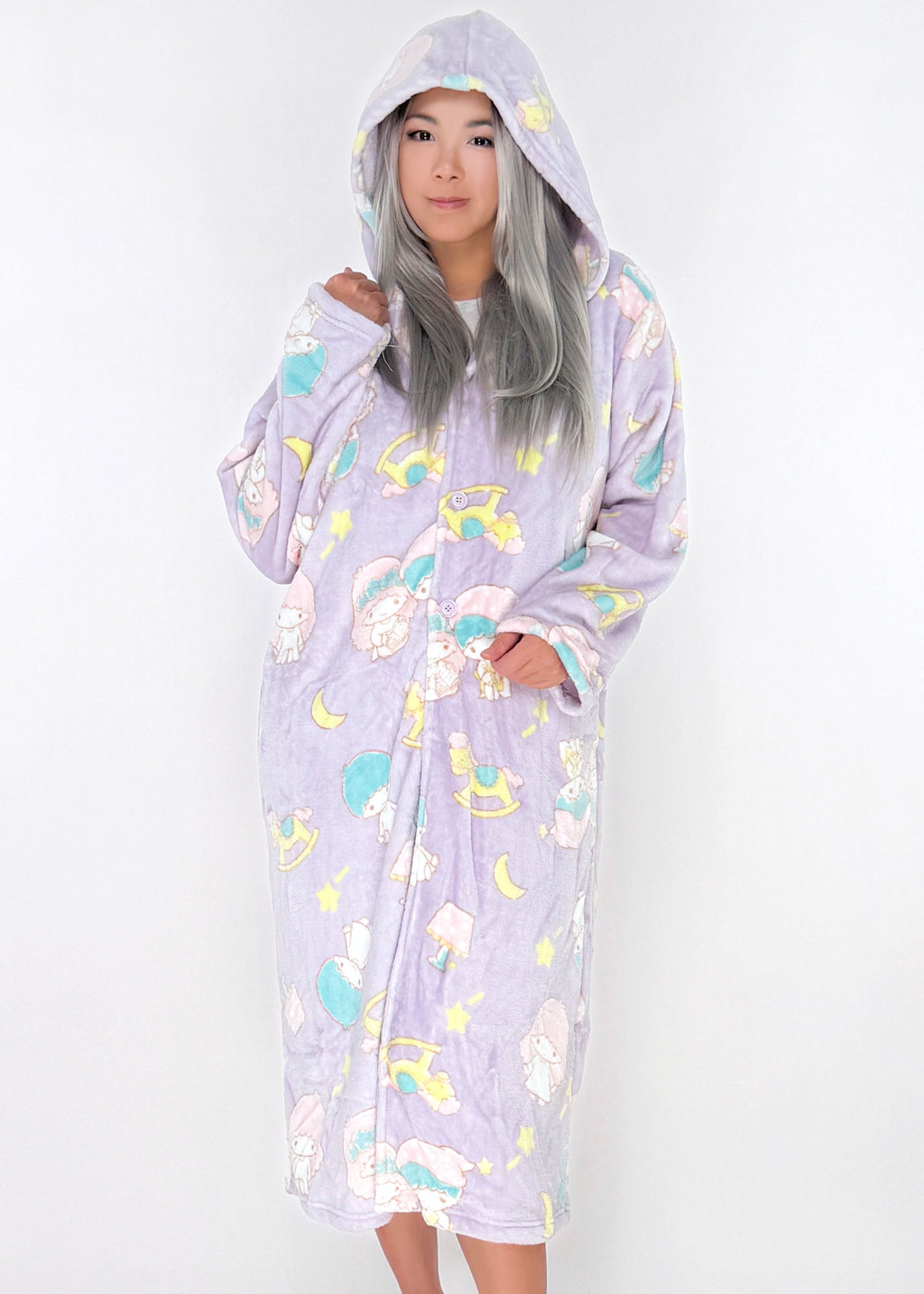  Sanrio Little Twin Stars Dream Plush Blanket Hoodie
