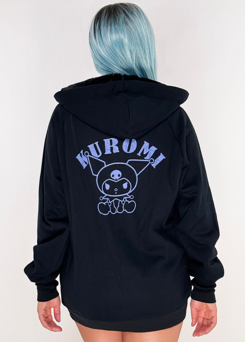  Sanrio Kuromi Sherpa Zip Up Hoodie