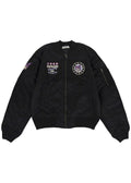 Sanrio Kuromi Embroidered Black Bomber Jacket
